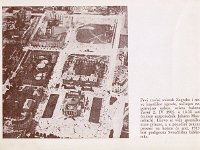 Zračni snimak Zagreba i kazališne zgrade načinjen neposredno nakon uzleta balona 'Turul' 2. travnja 1905. godine